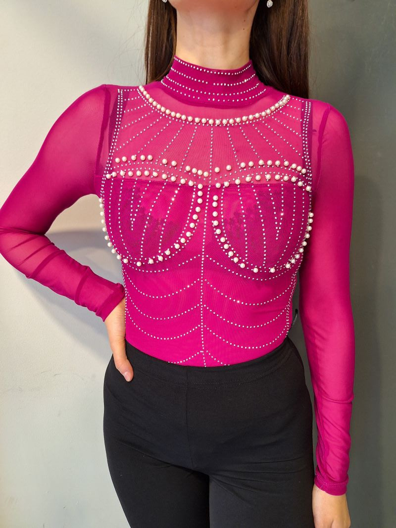 Magenta Bodysuit