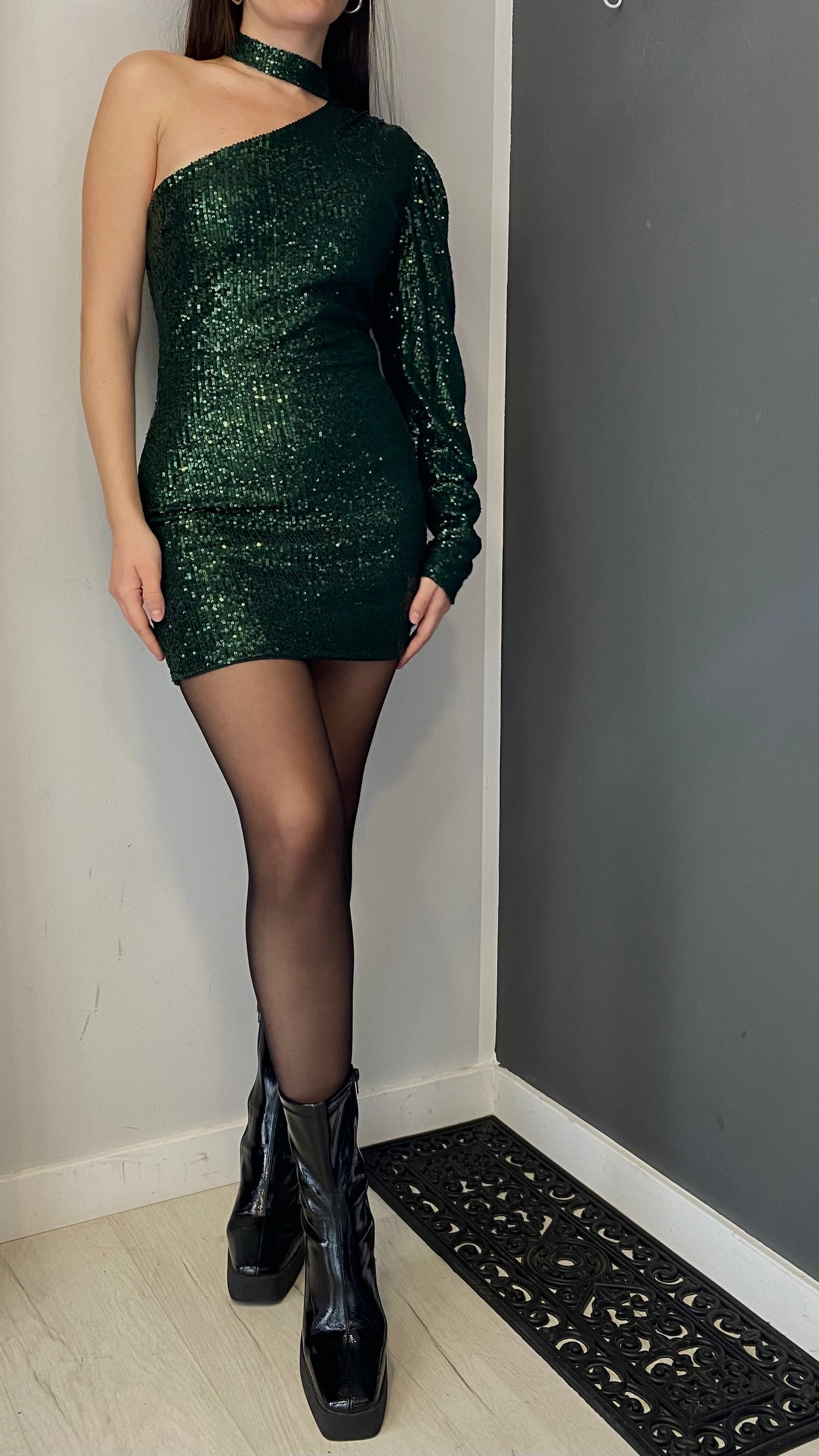 Mini Green Dress